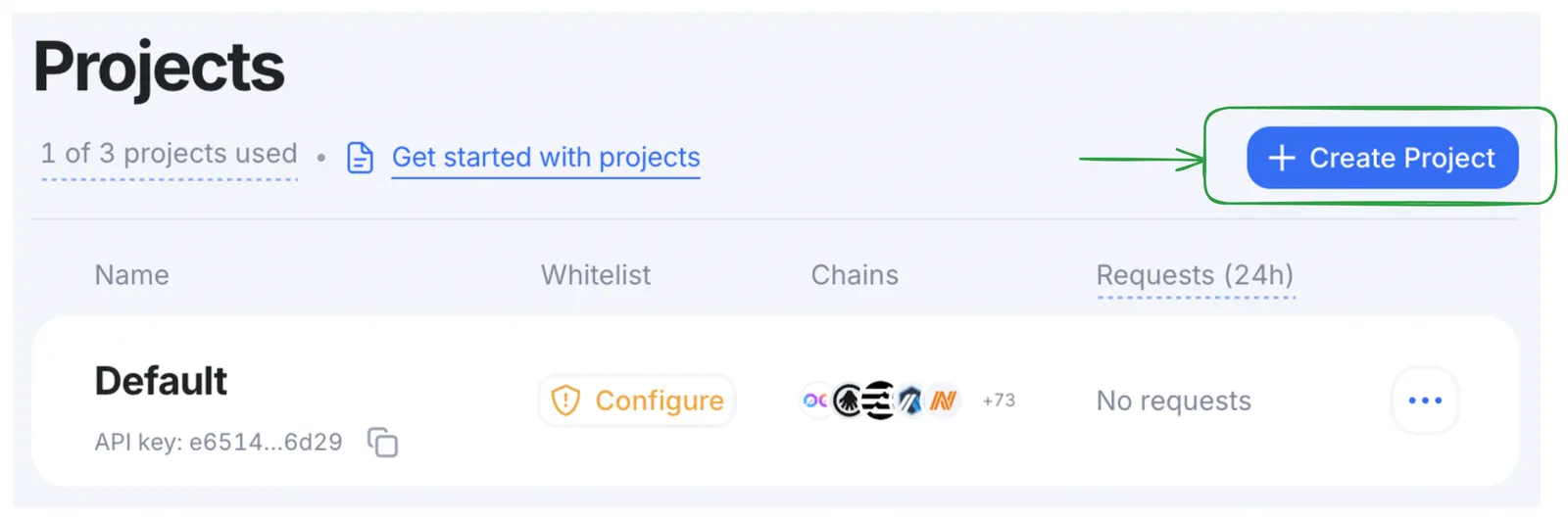 Create project
